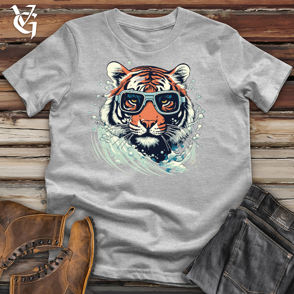 Swimming Tiger Cotton Tee