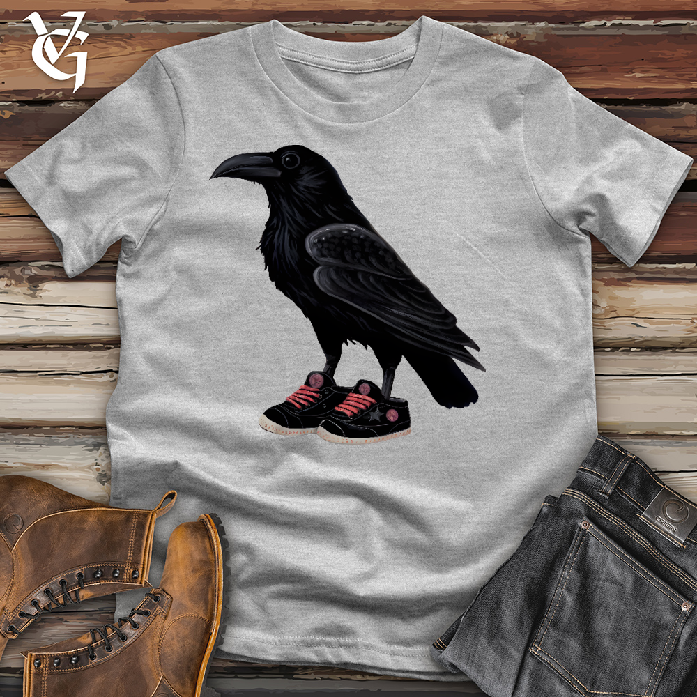 Raven Wearing Sneakers Cotton Tee