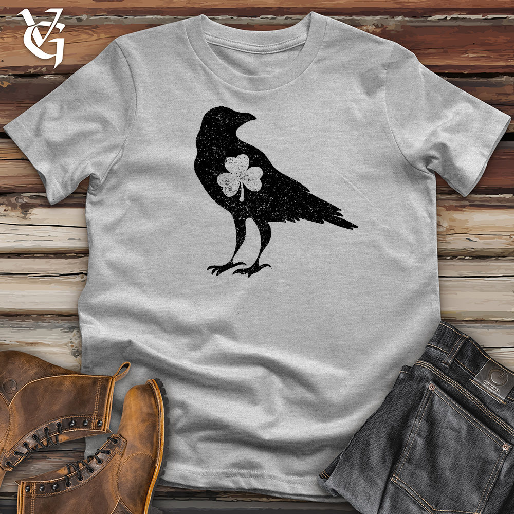 Black Raven Shamrock Heart