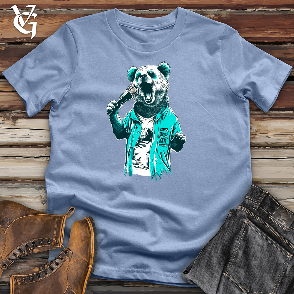Karaoke Panda Star Cotton Tee