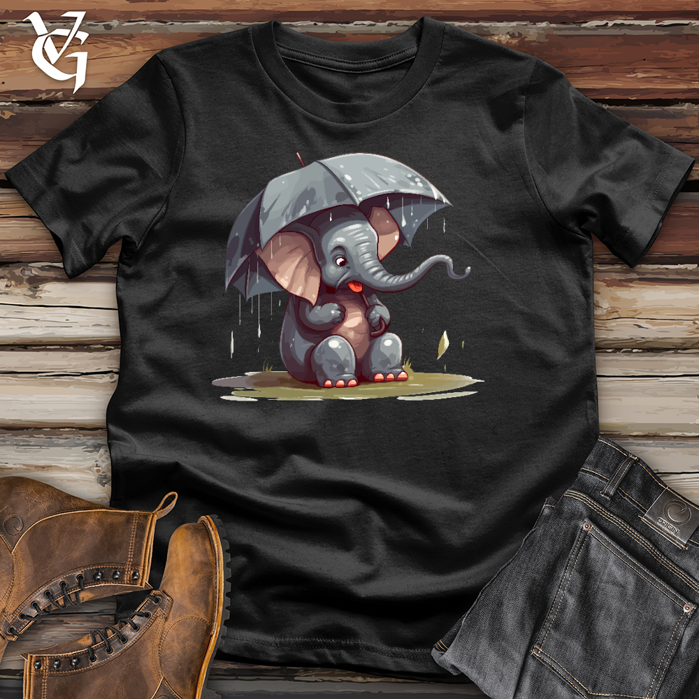 Elephant In a Deluge Cotton Tee