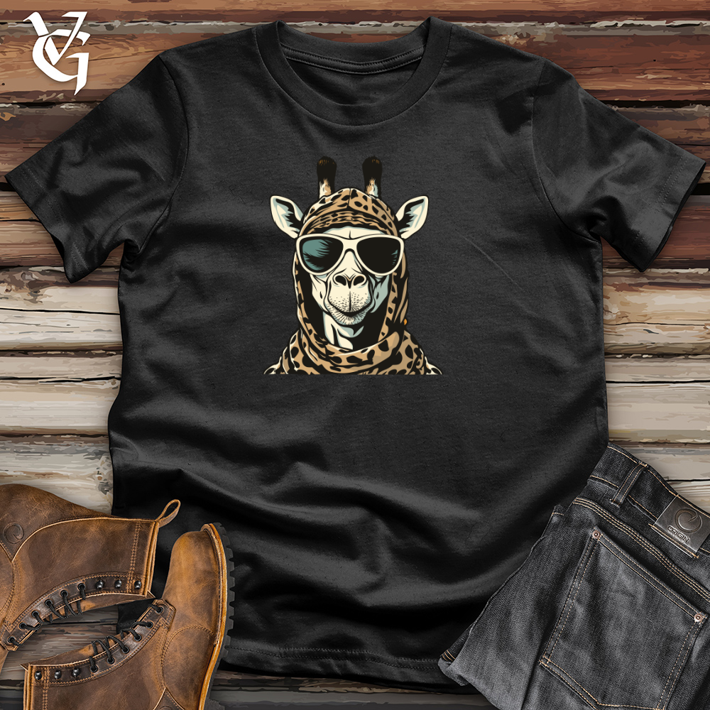 Retro Ski Masked Giraffe Cotton Tee
