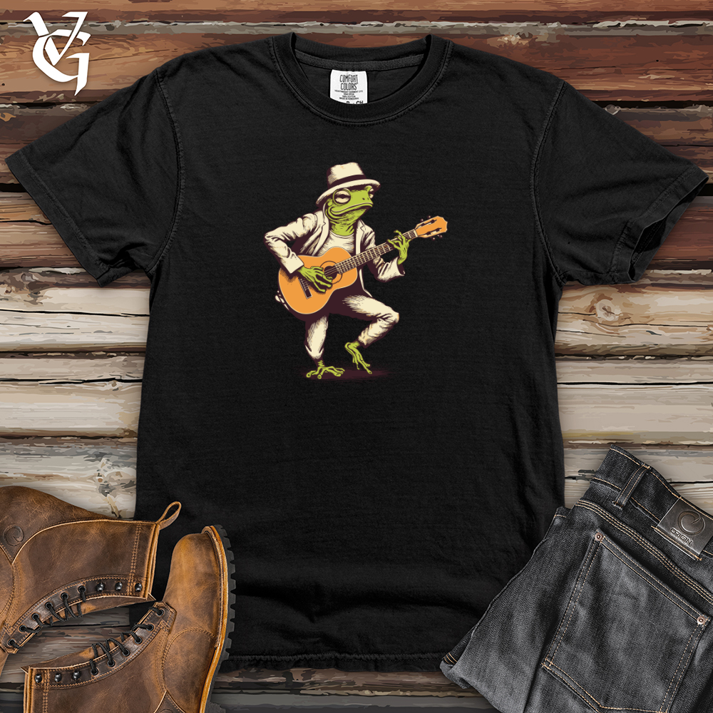 Strutting Strings Frog Heavy Cotton Comfort Colors Tee