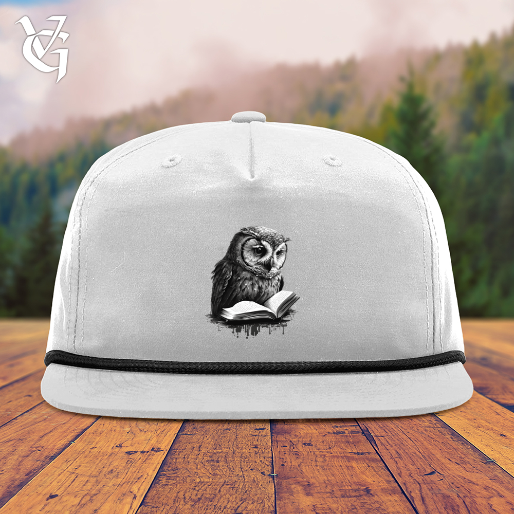 Owl Reading Book Snapback Cap