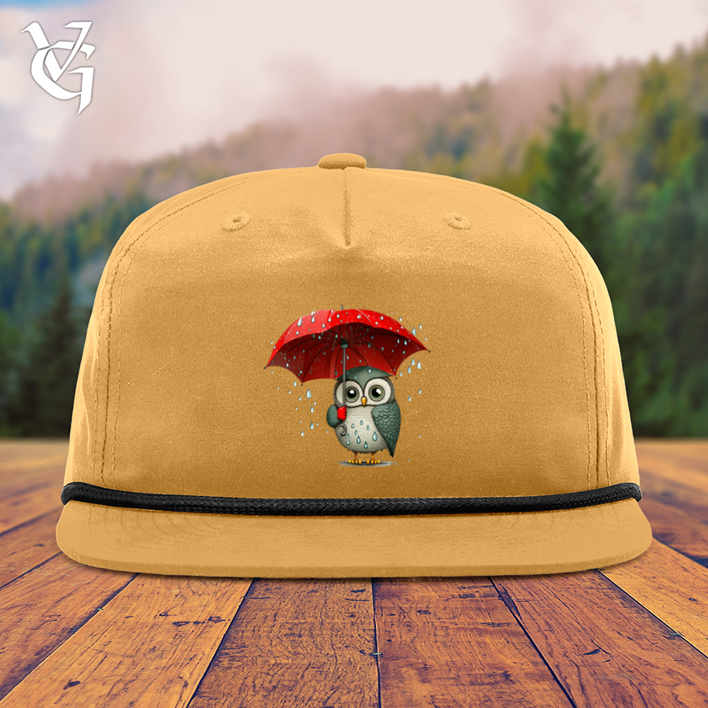 Owl In The Rain Snapback Cap