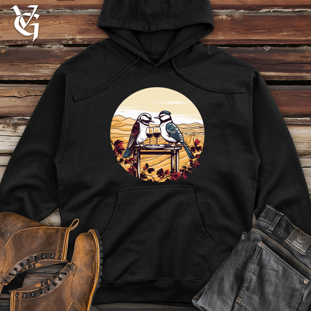 Birds Vineyard Toast Midweight Hooded Sweatshirt