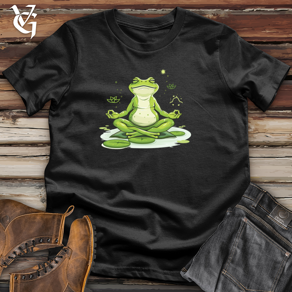 Frog Peaceful Lotus Cotton Tee