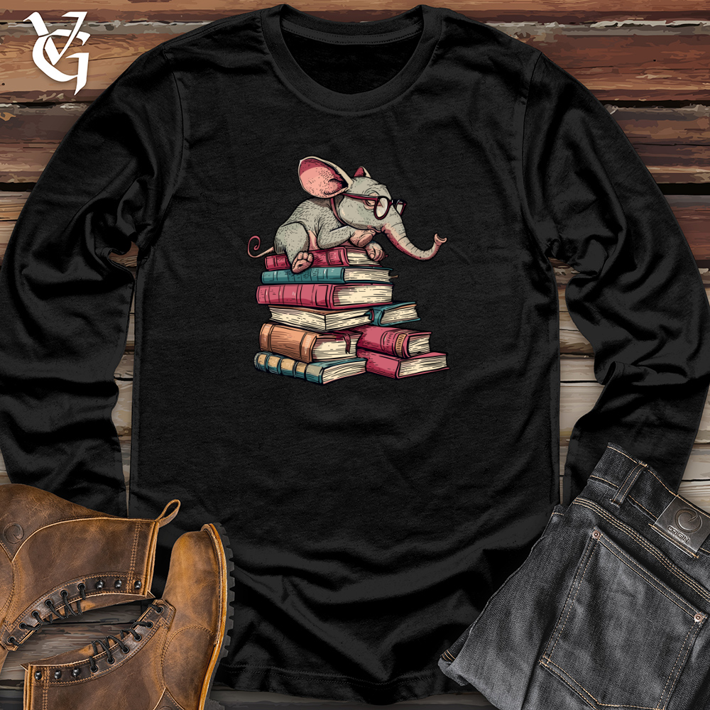 Elephant Bookworm Reader Long Sleeve