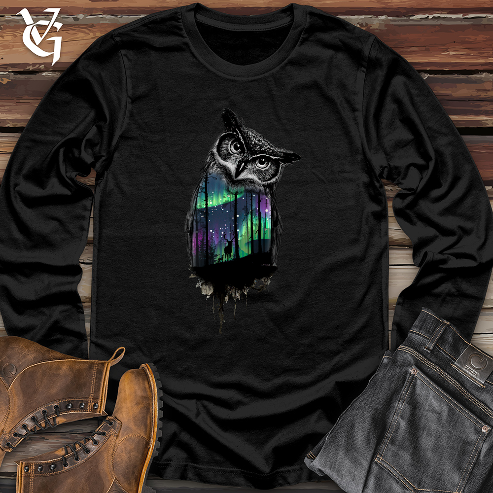 Northern Lights Owl Long Sleeve