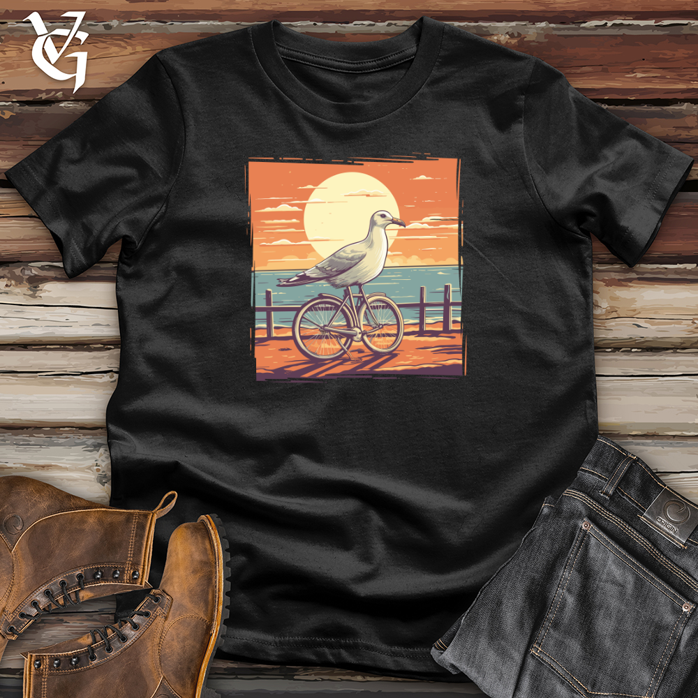 Sea Gull Boardwalk Bicycle Cruise Softstyle Tee