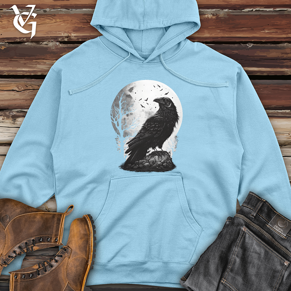 Midnight Raven Perch Midweight Hooded Sweatshirt