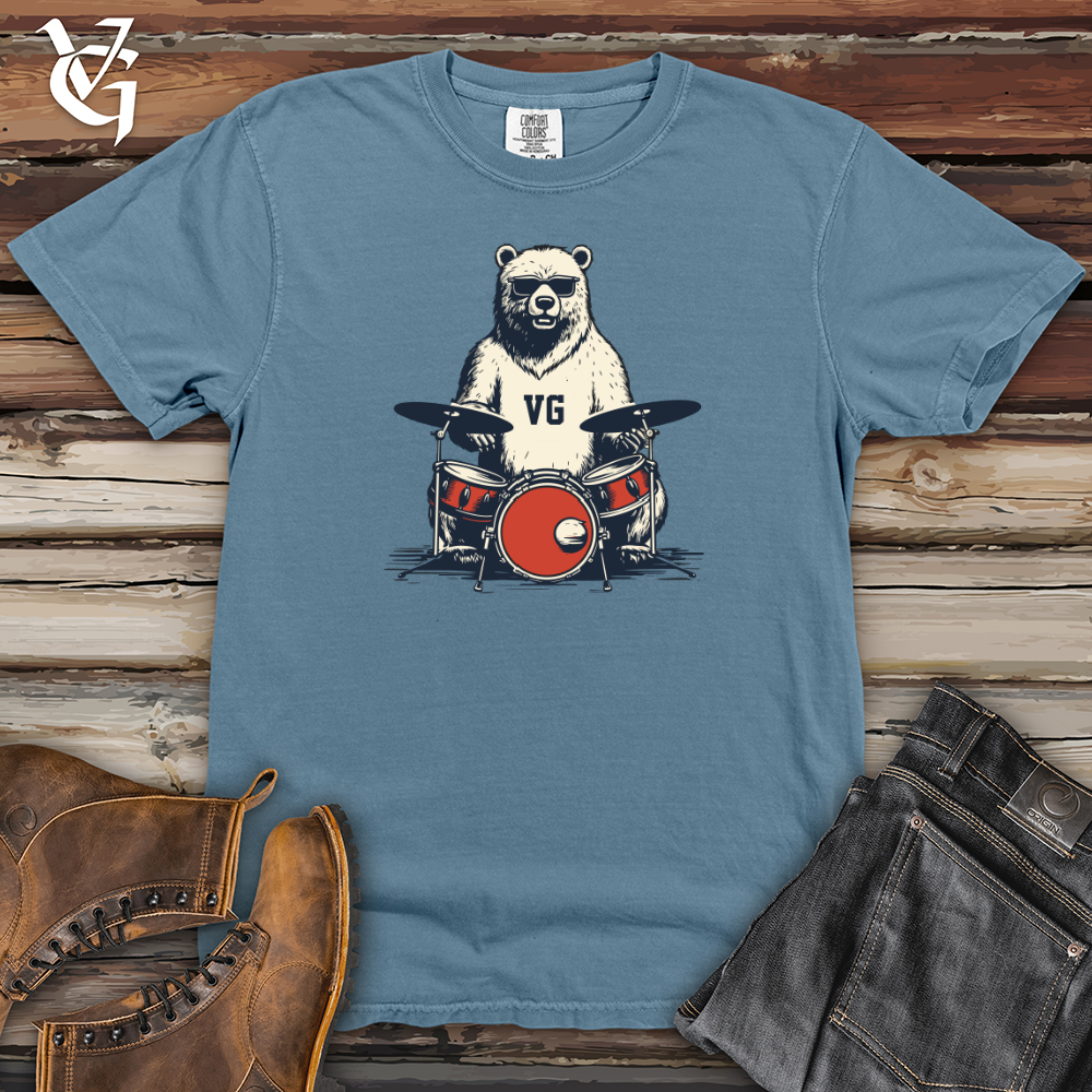 Beaver Woodland Rhythm Drum Beats Heavy Cotton Comfort Colors Tee