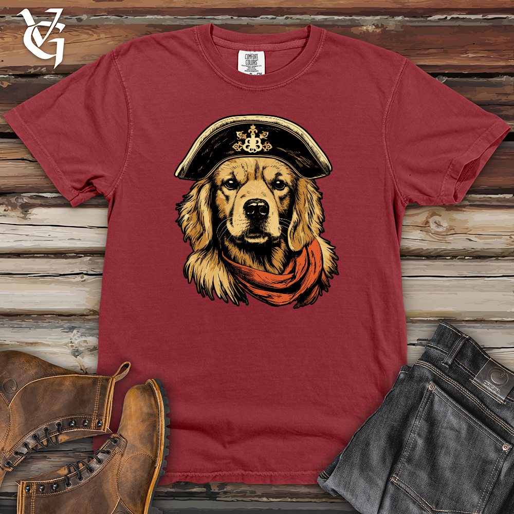Pirate Pup Golden Retriever Heavy Cotton Comfort Colors Tee