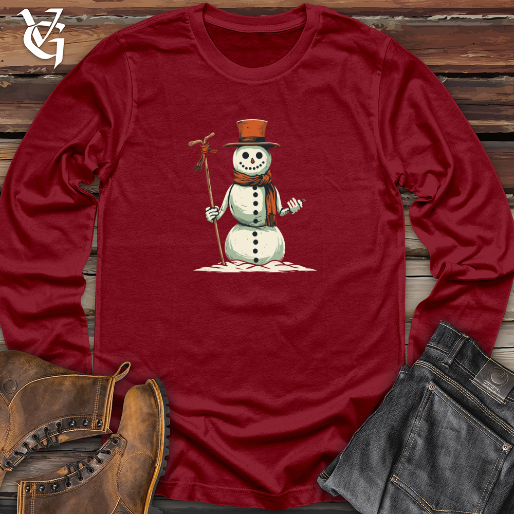 Vintage Snowman Charm 01 Long Sleeve