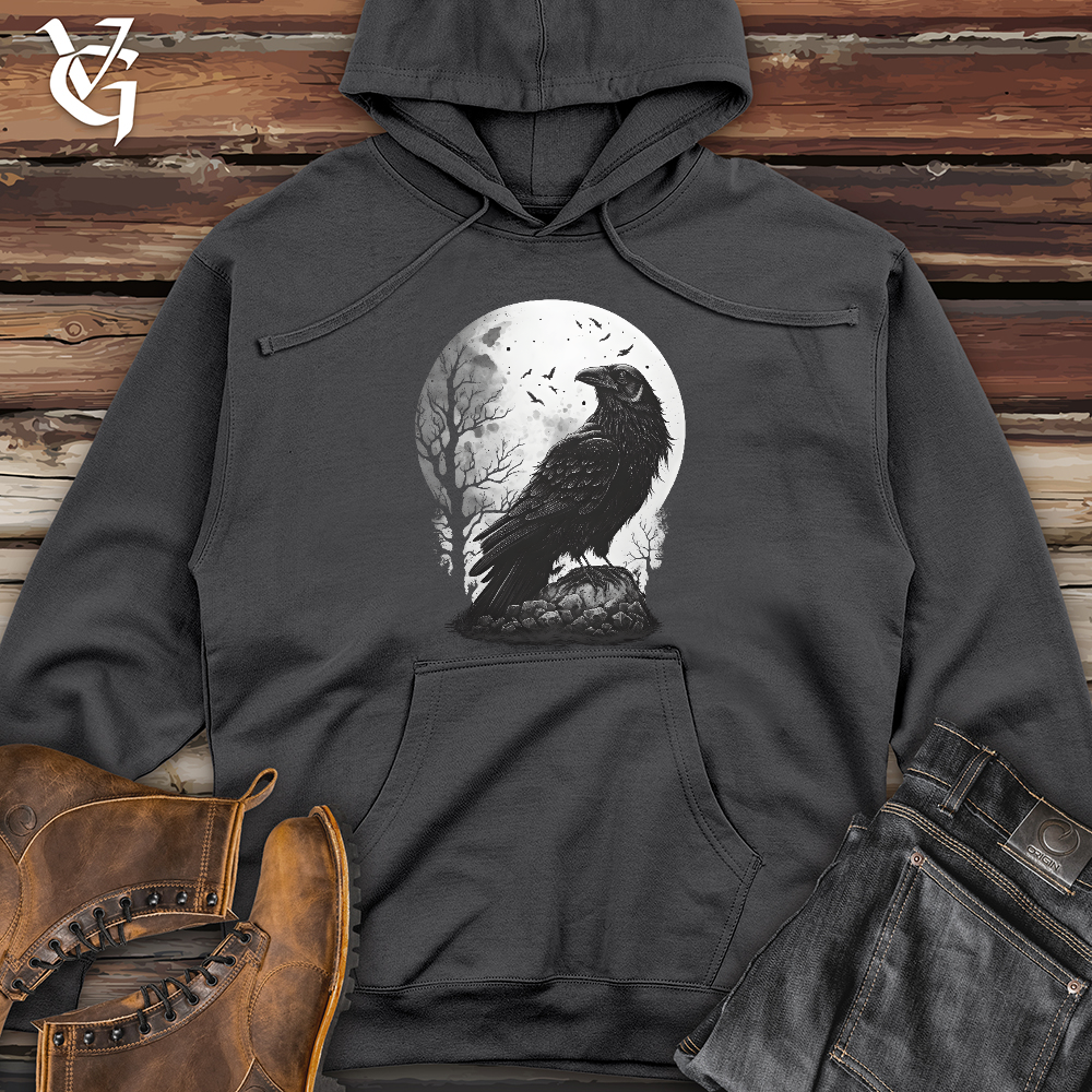 Midnight Raven Perch Midweight Hooded Sweatshirt