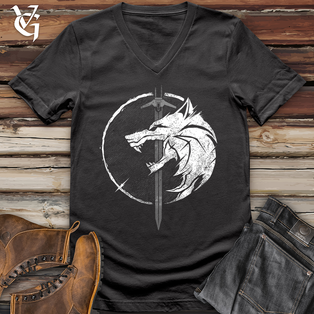 Sword and the Wolf V-Neck