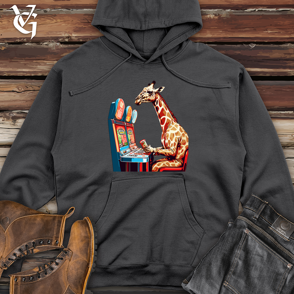 Retro Jackpot Giraffe Midweight Hooded Sweatshirt