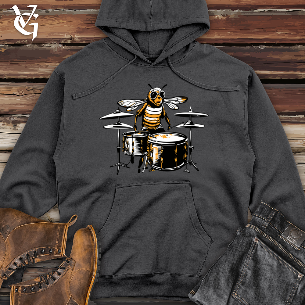 Bee Hive Beat Drumroll Rhythm Midweight Hooded Sweatshirt