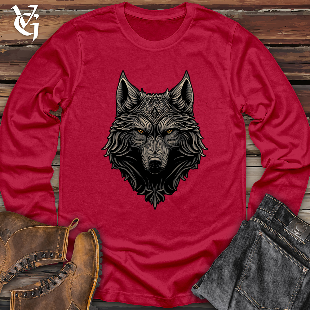 Realistic Wolf Softstyle Long Sleeve