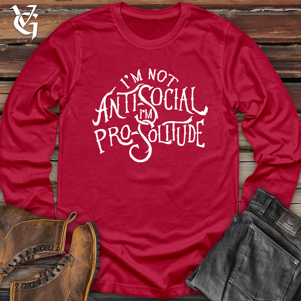 I'm Not Antisocial Softstyle Long Sleeve