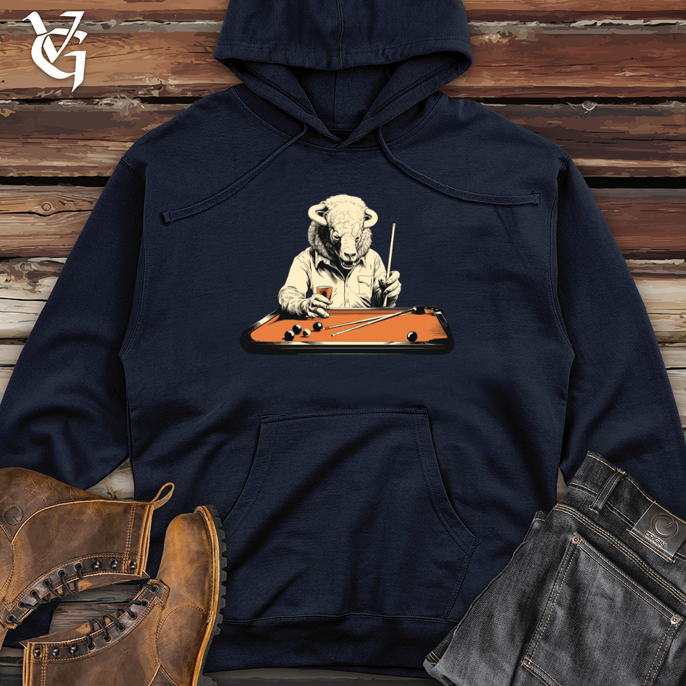 Bison Billiards Champion Midweight Hooded Sweatshirt