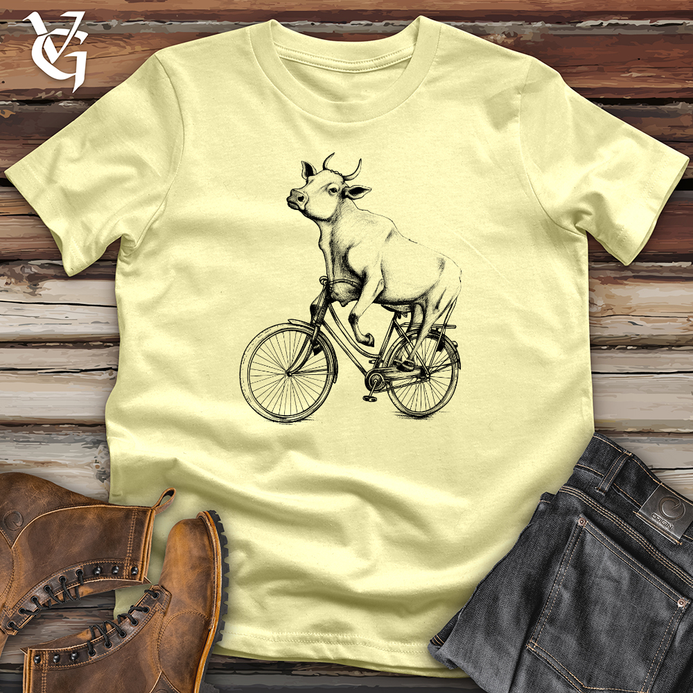 Cow On A Bike Softstyle Tee