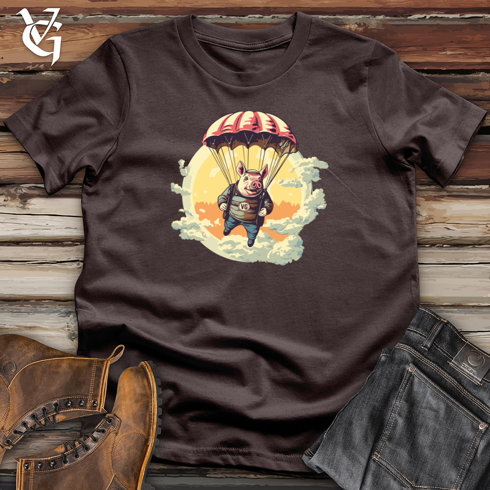 Pig Parachute Skydiving Excursion Softstyle Tee
