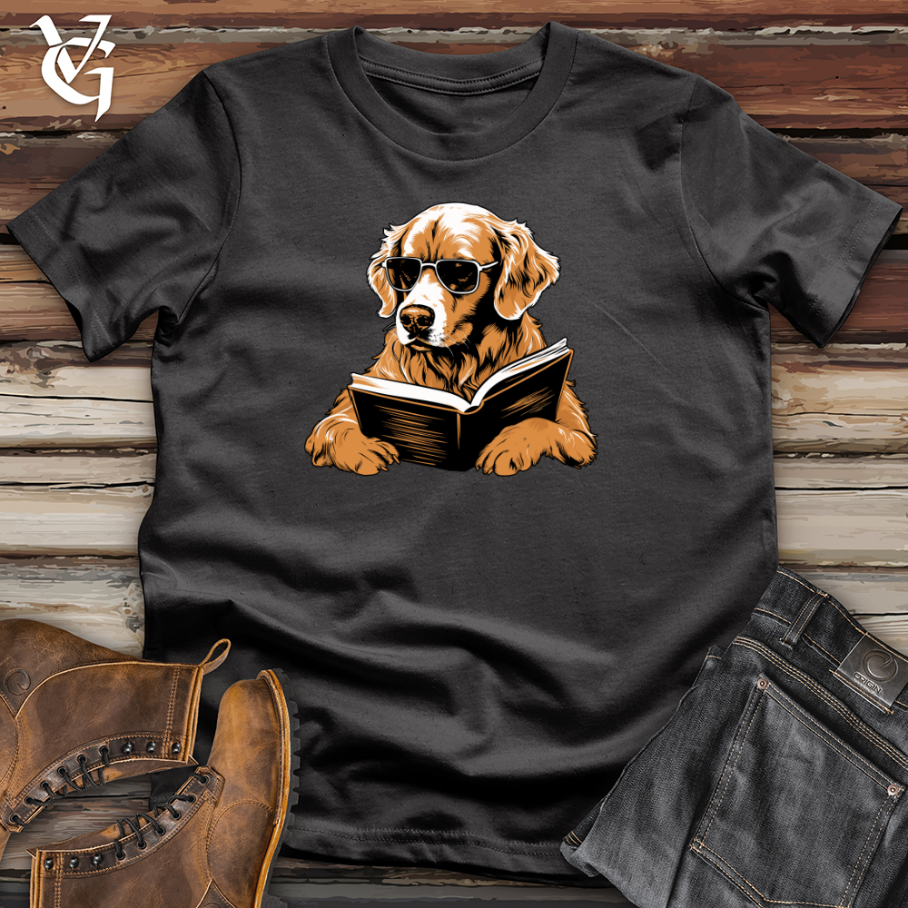 Golden Retriever Literary Escape Cotton Tee
