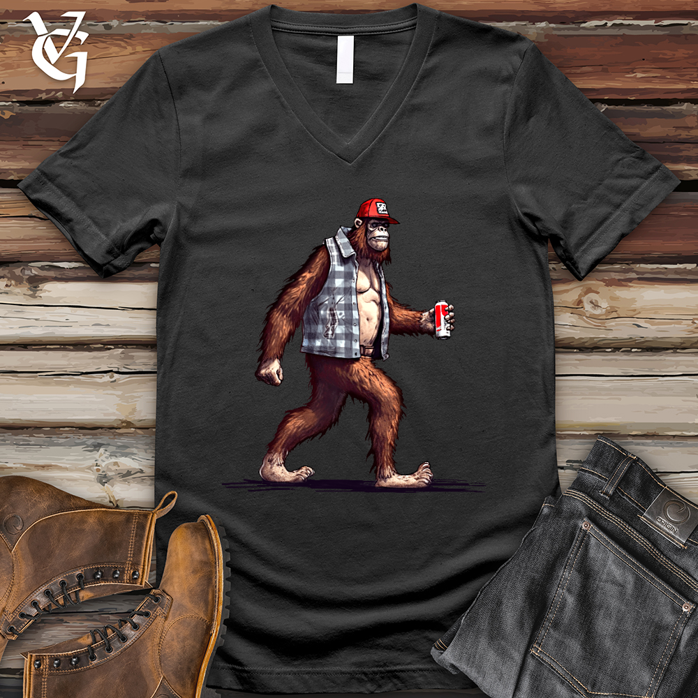 Big Foot Stroll V-Neck Tee