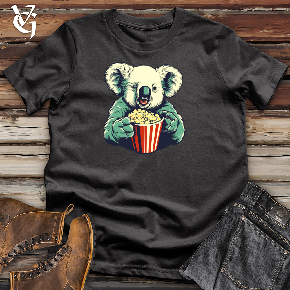 Popcorn-Munching Koala Cotton Tee