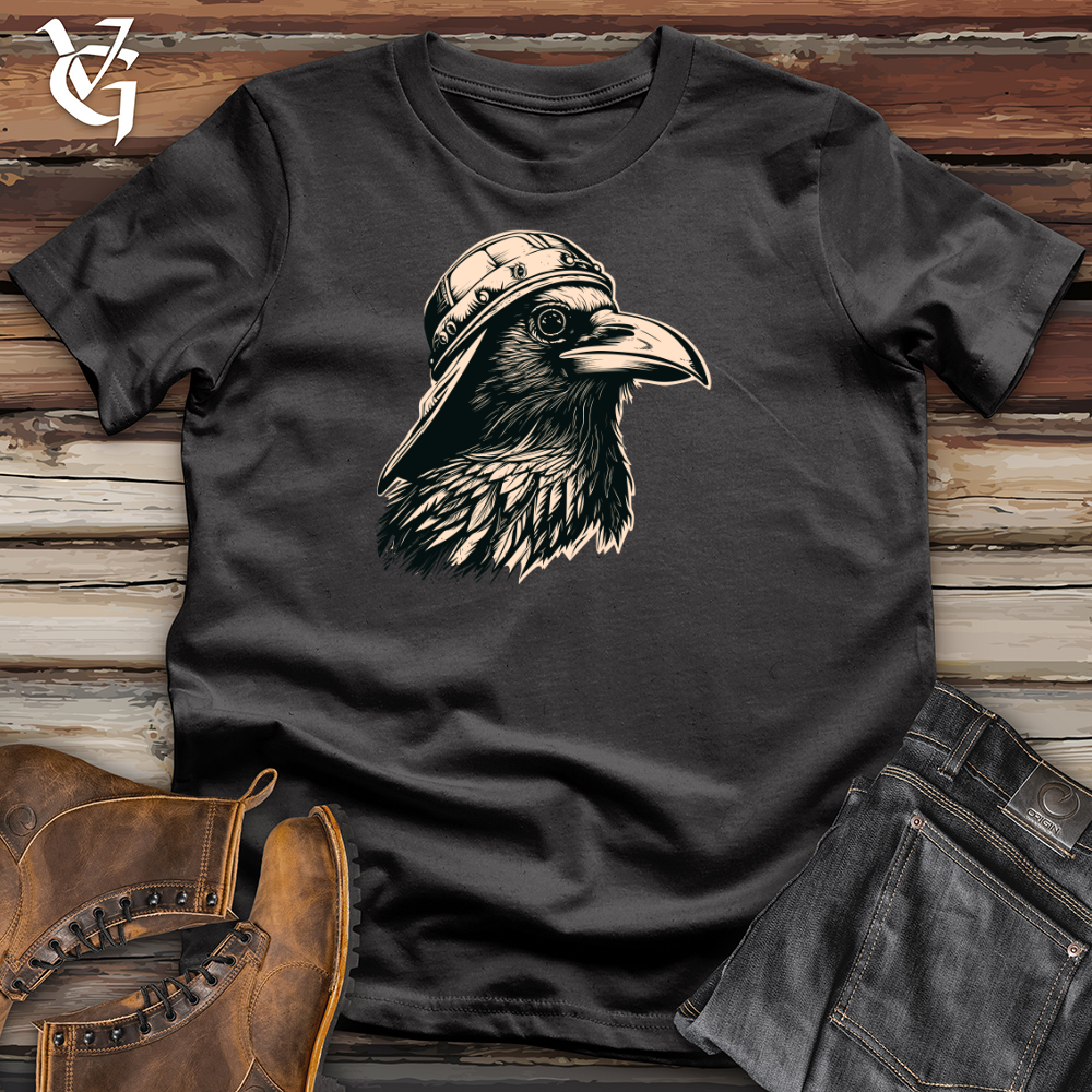 Vintage Raven Snapback Cotton Tee