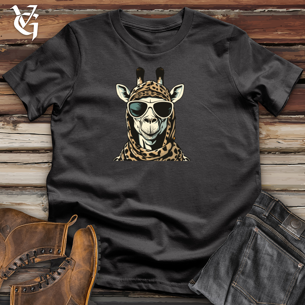 Retro Ski Masked Giraffe Cotton Tee