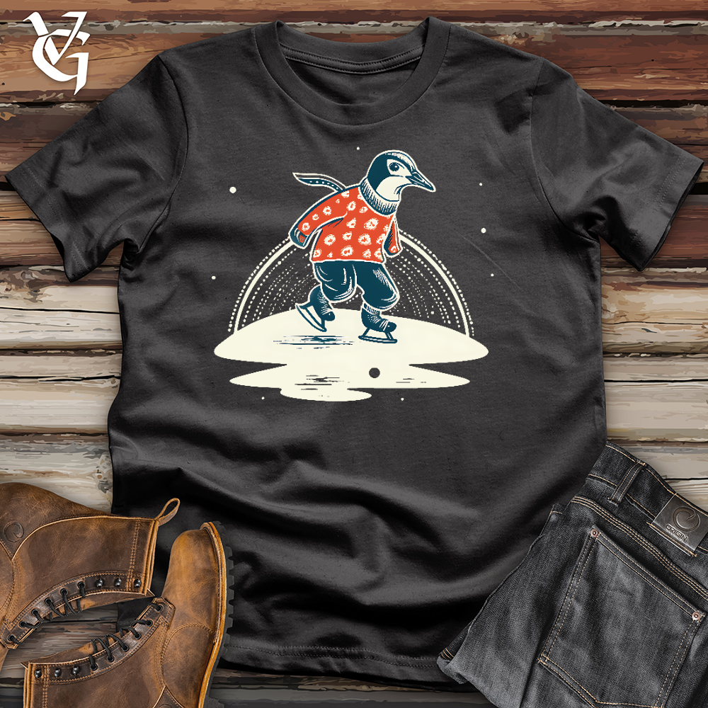 Ice Skating Penguin Cotton Tee