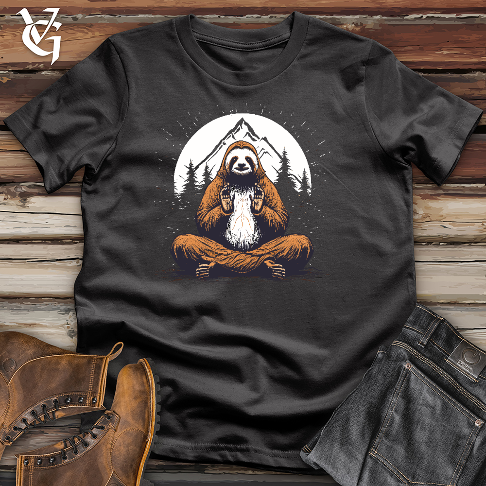 Sloth Doing Yoga Cotton Tee