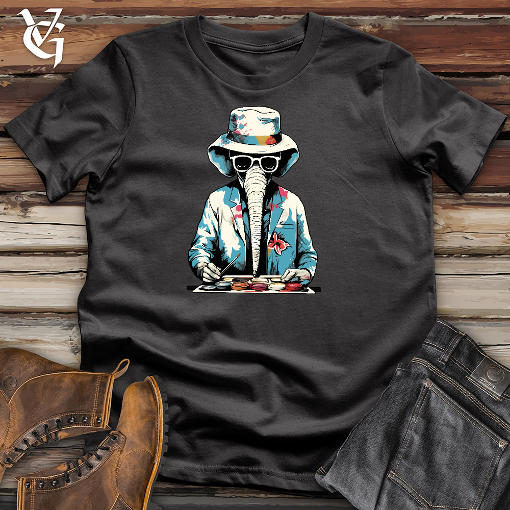 Painting Elephant Cotton Tee