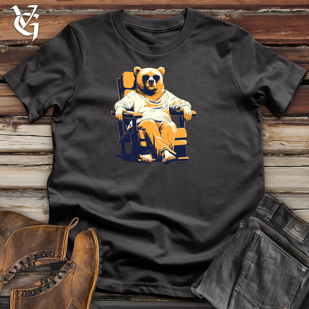 Retro Lounging Bear 01 Cotton Tee