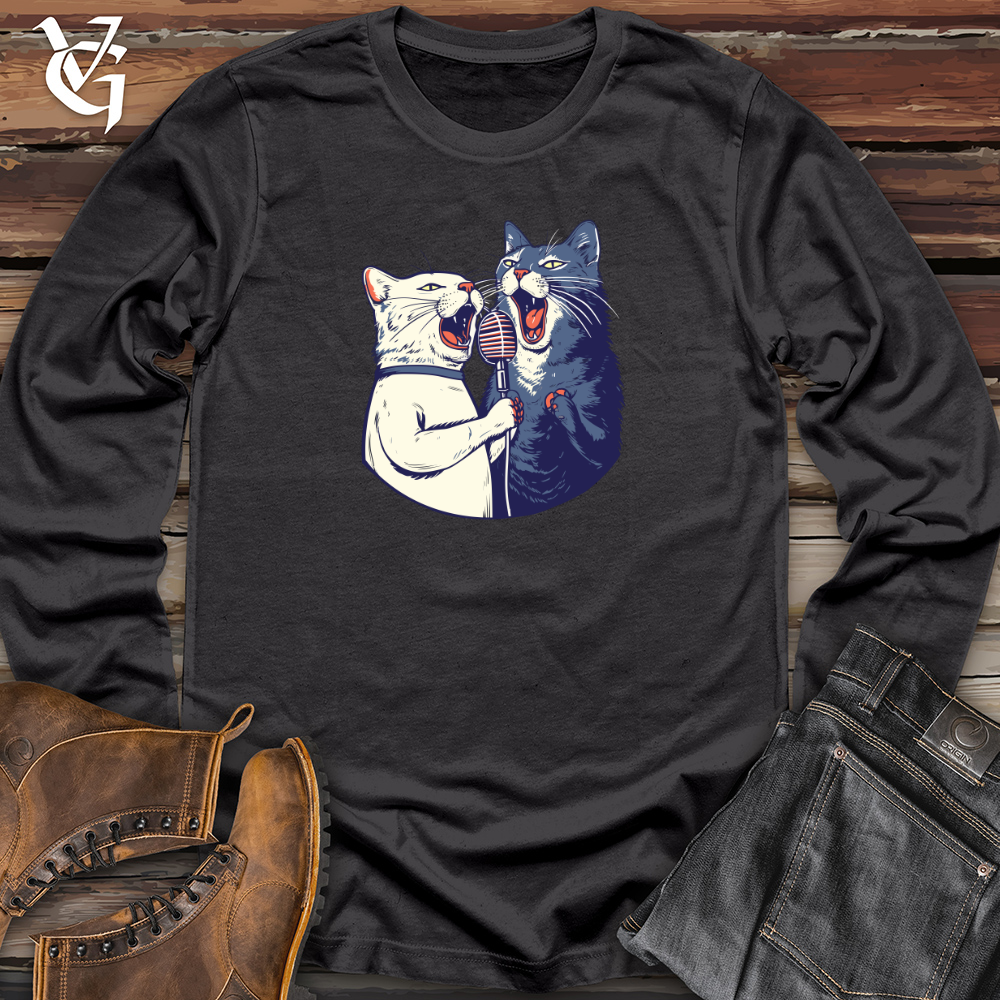Feline Karaoke Serenade Long Sleeve