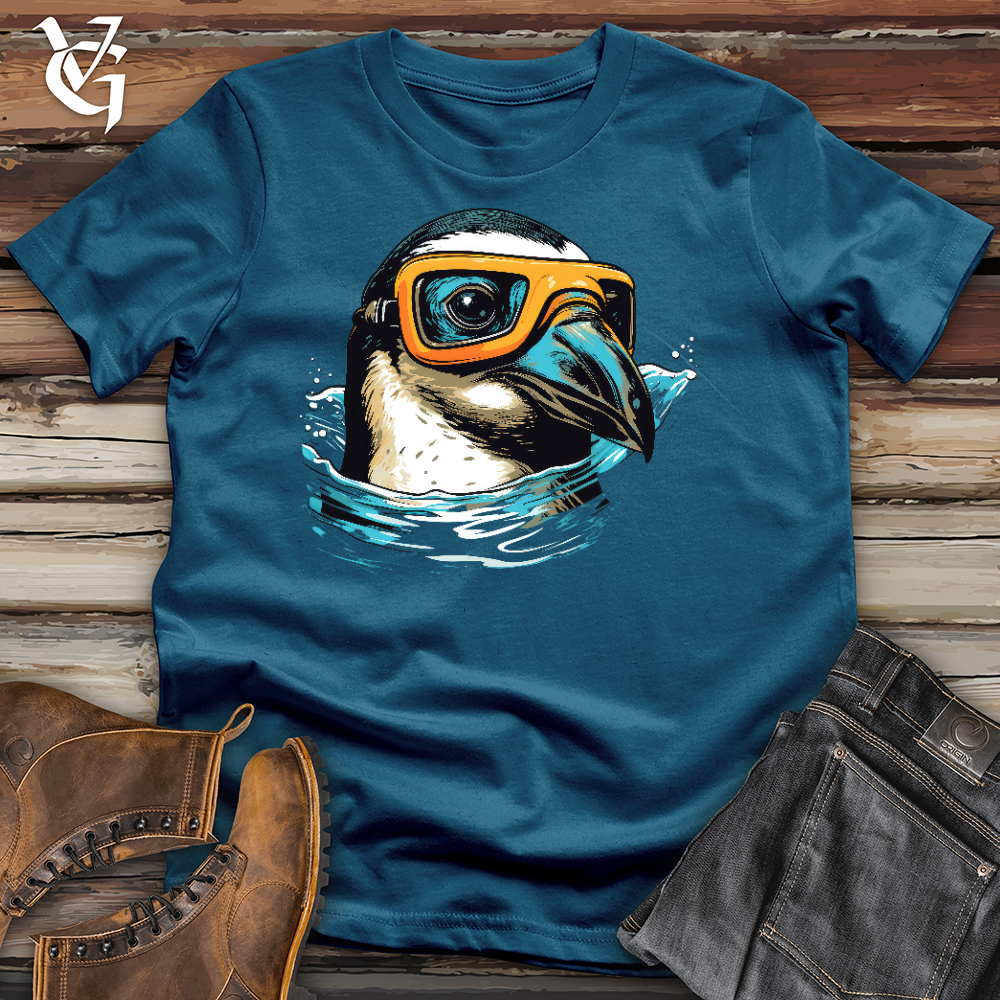 Swimming Penguin Cotton Tee