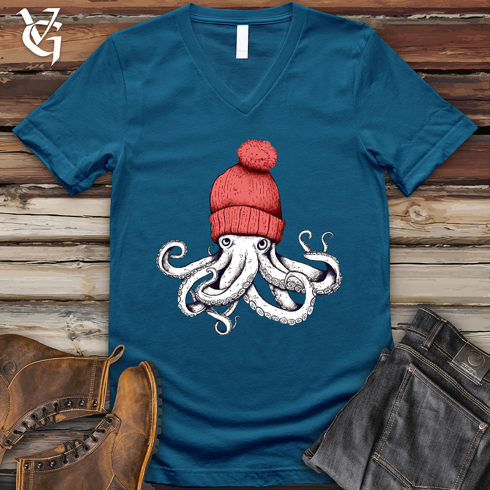Octopus Chillin V-Neck Tee