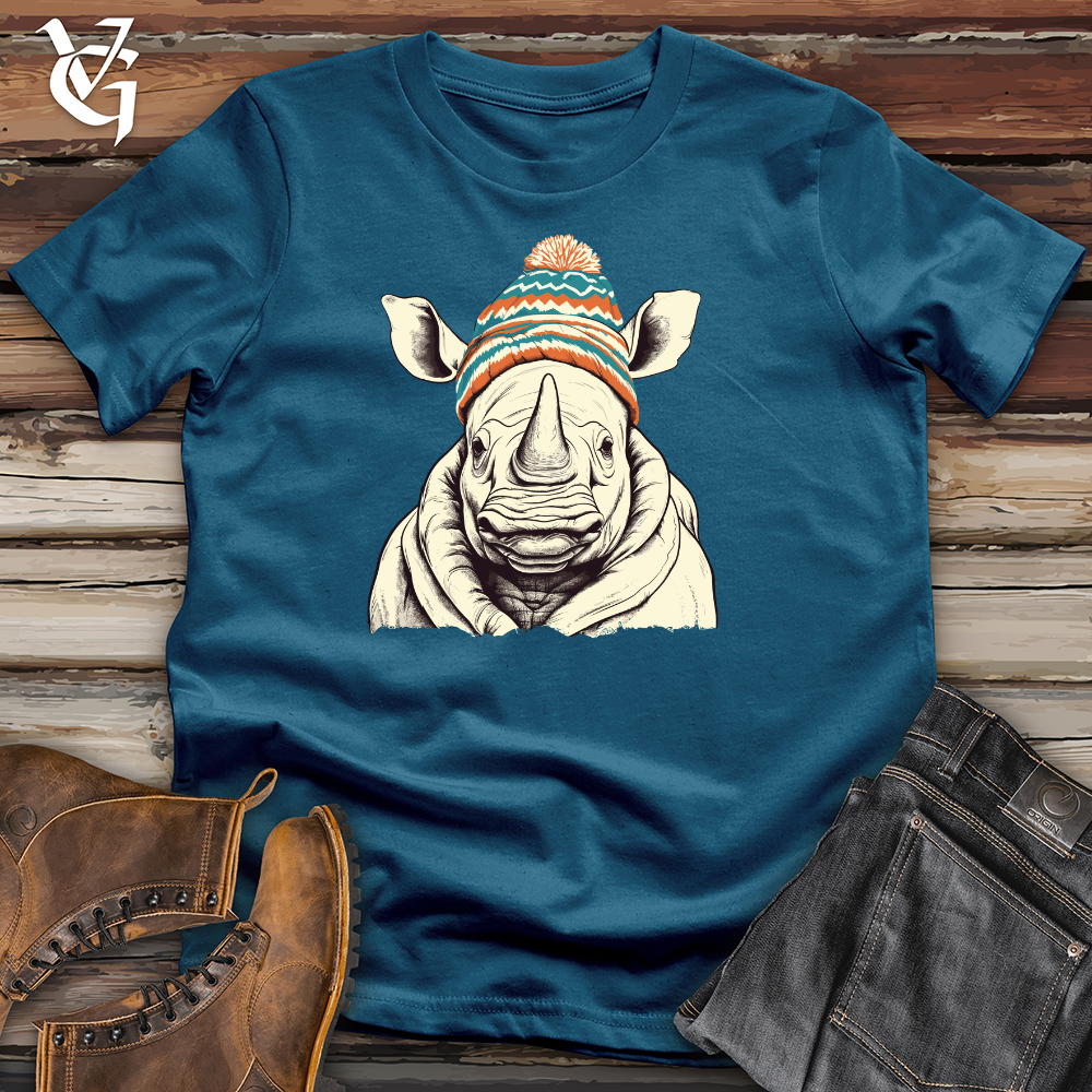Retro Pompom Snow Hat Rhino Cotton Tee