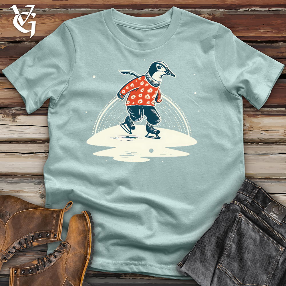 Ice Skating Penguin Cotton Tee