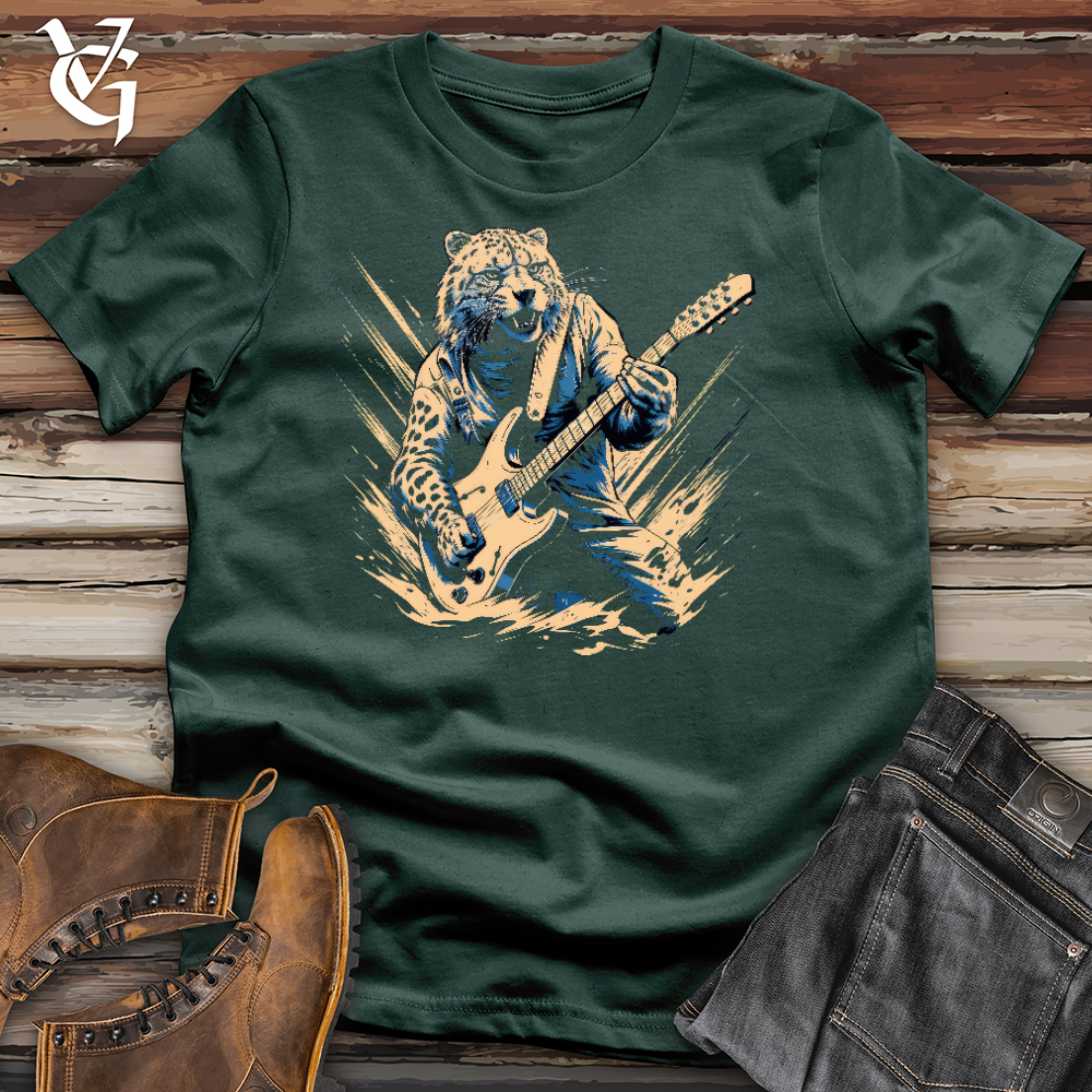 Cheetah Electric Guitarist Cotton Tee
