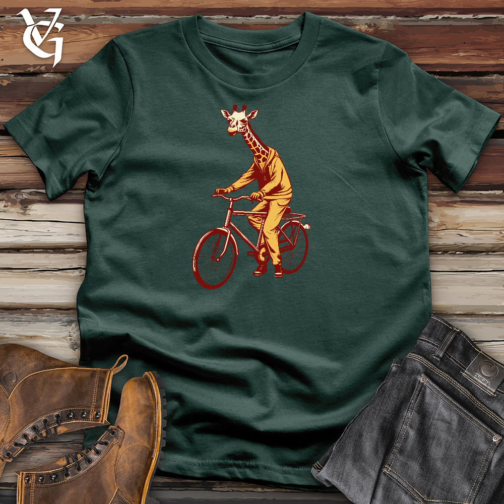 Cycling Giraffe Cotton Tee