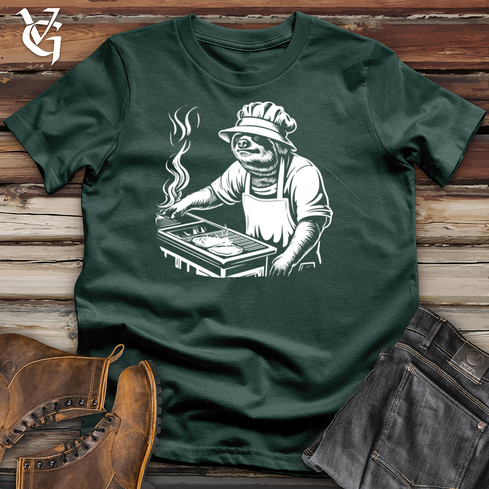Grillmaster Sloth Sizzles Cotton Tee