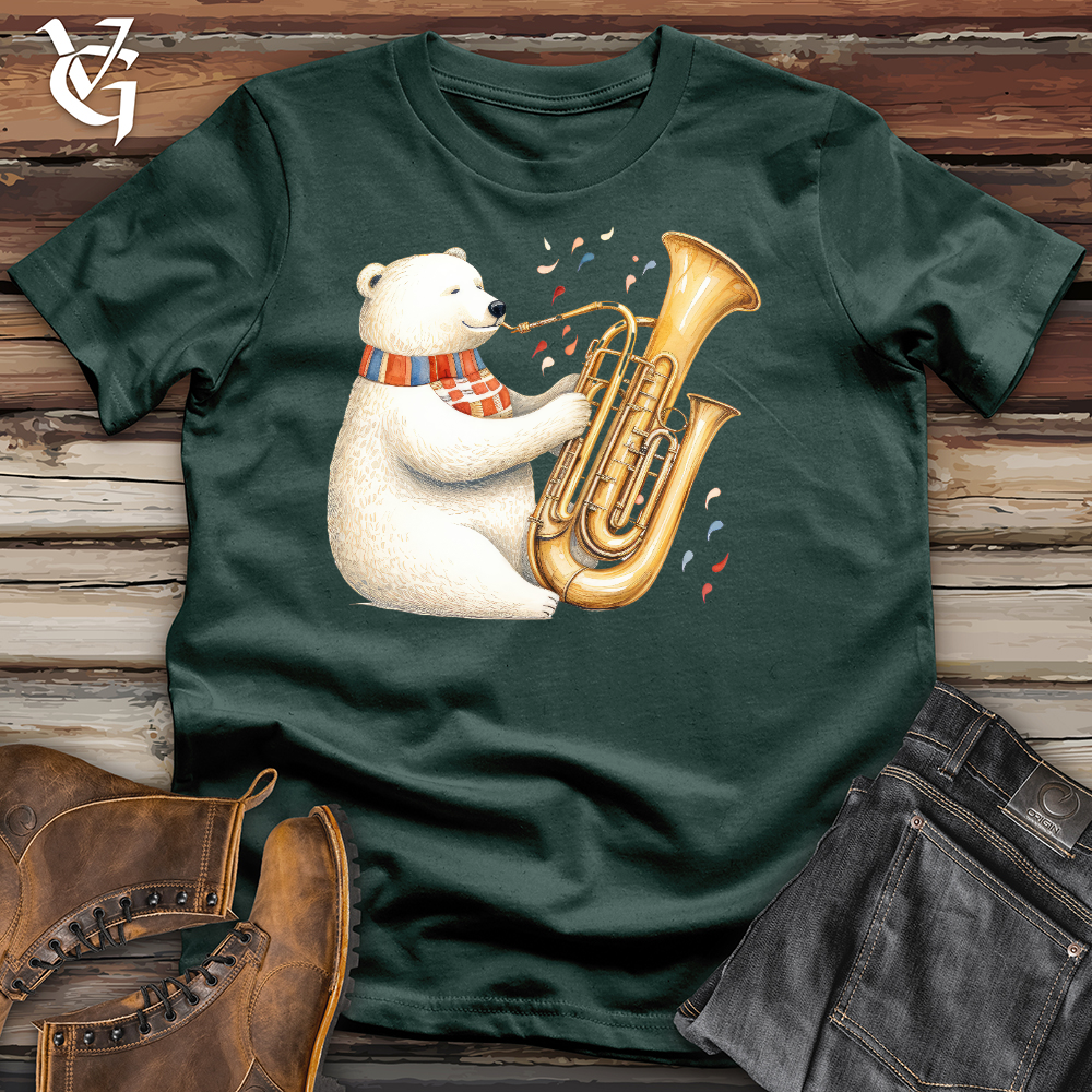 Polar Bear Tuba Player Cotton Tee
