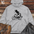 Cow Riding a Bike Midweight Hooded Sweatshirt