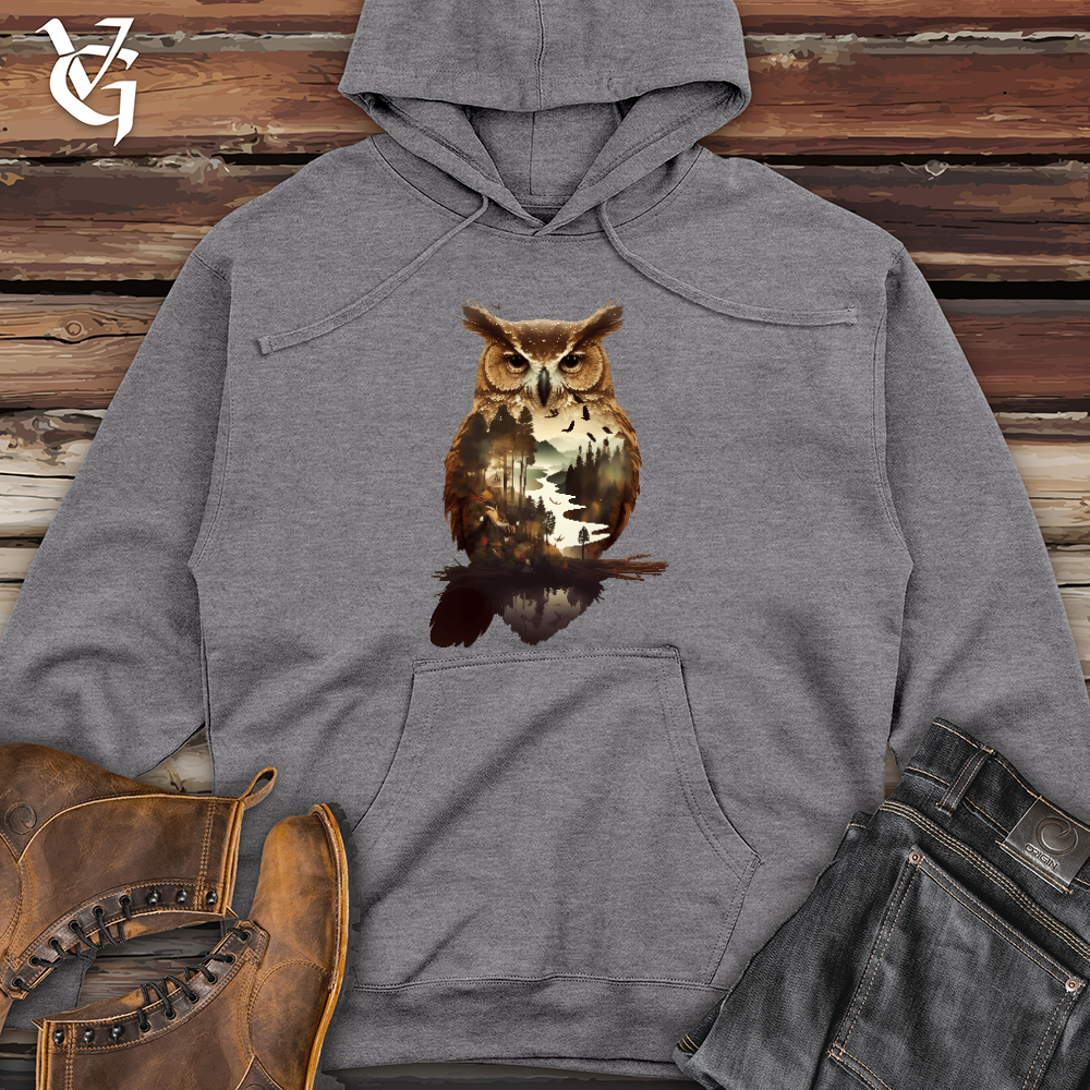Owl of the River Midweight Hooded Sweatshirt