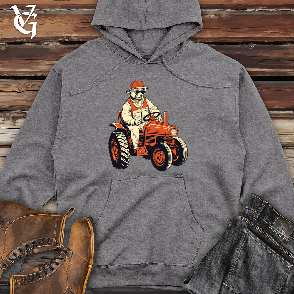 Retro Tractor Beast Midweight Hooded Sweatshirt