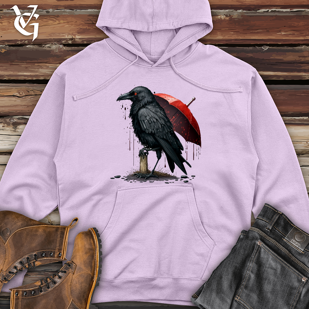 Raven in the Rain Midweight Hooded Sweatshirt