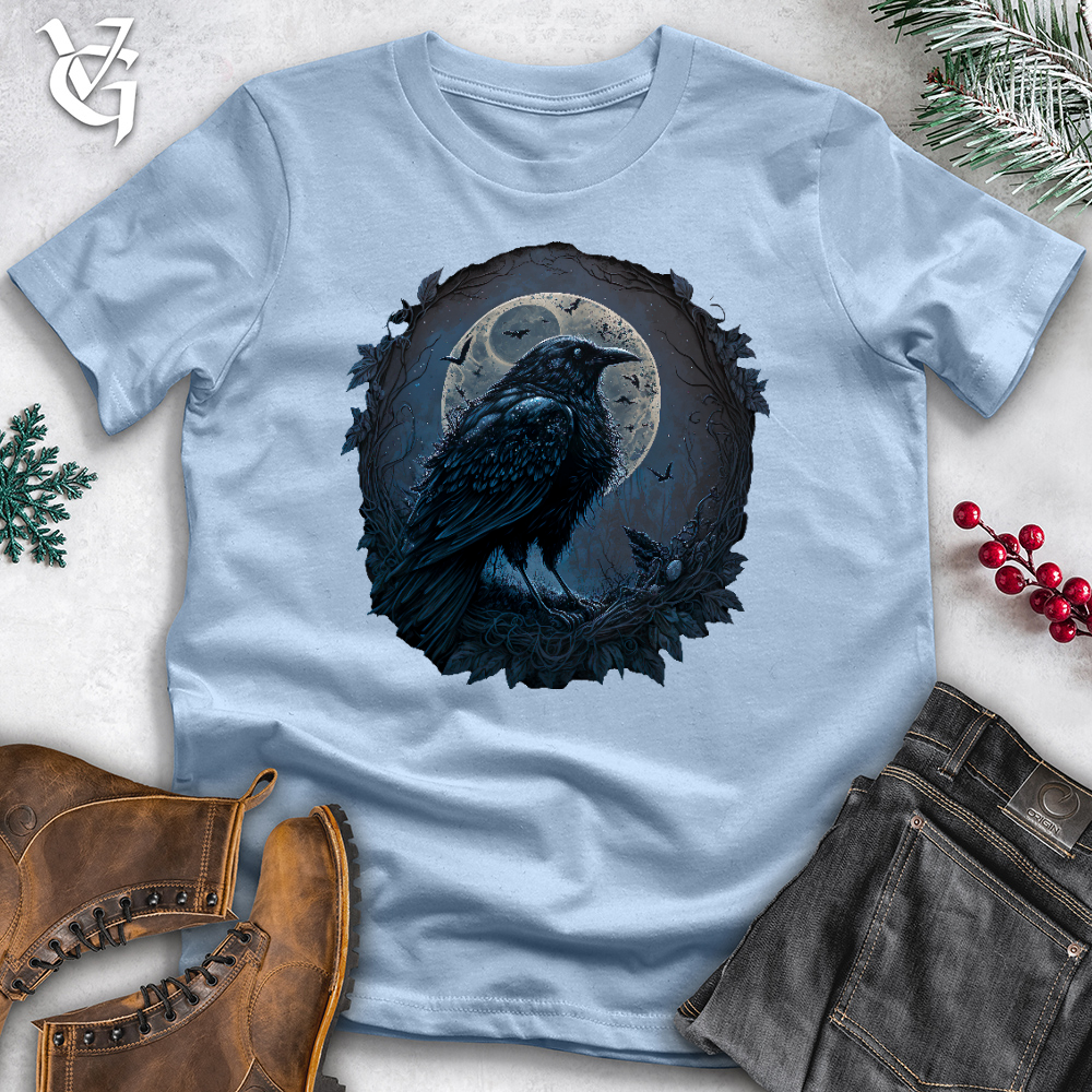 Blue Cosmic Raven Cotton Tee